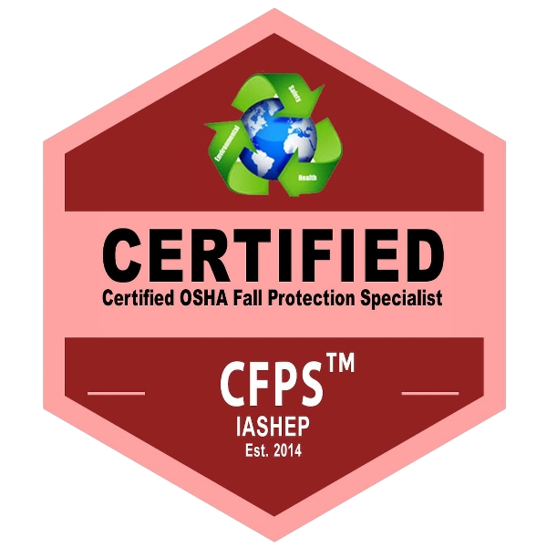 Certified OSHA Fall Protection Specialist (CFPS) Badge