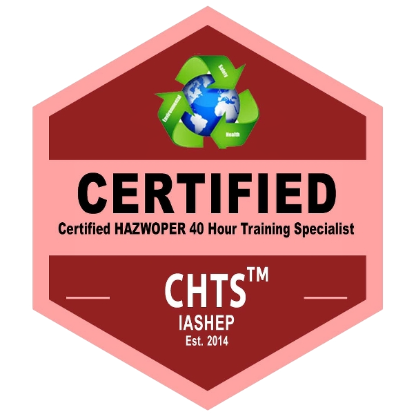 Certified Hazwoper Training Specialist (CHTS) Badge