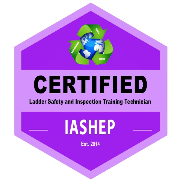 Certified Ladder Safety & Inspection Training Technician (IASHEP) Badge