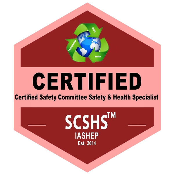 Certified Safety Committee Safety & Health Specialist (SCSHS) Badge
