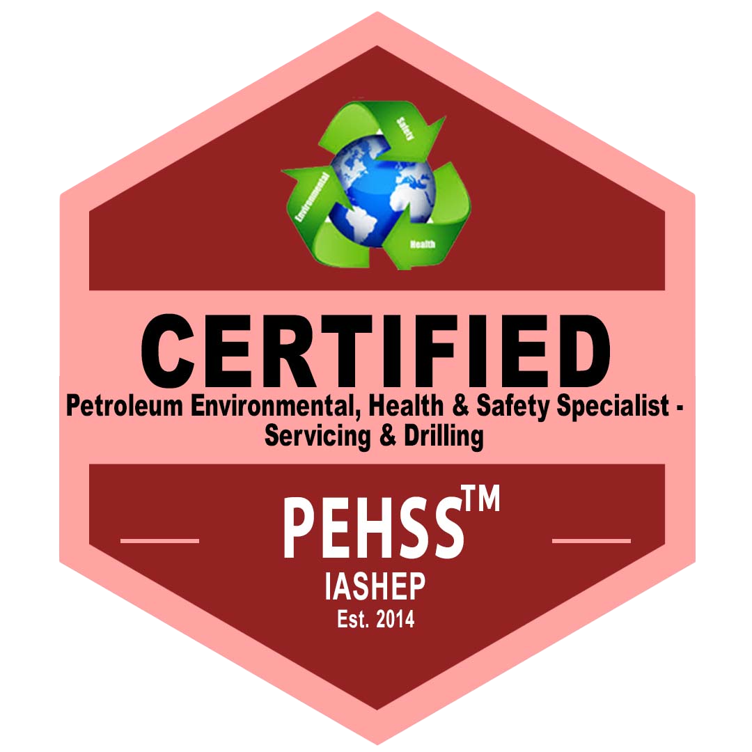 Certified Petroleum Environmental, Health & Safety Specialist - Servicing & Drilling (PEHSS) Badge