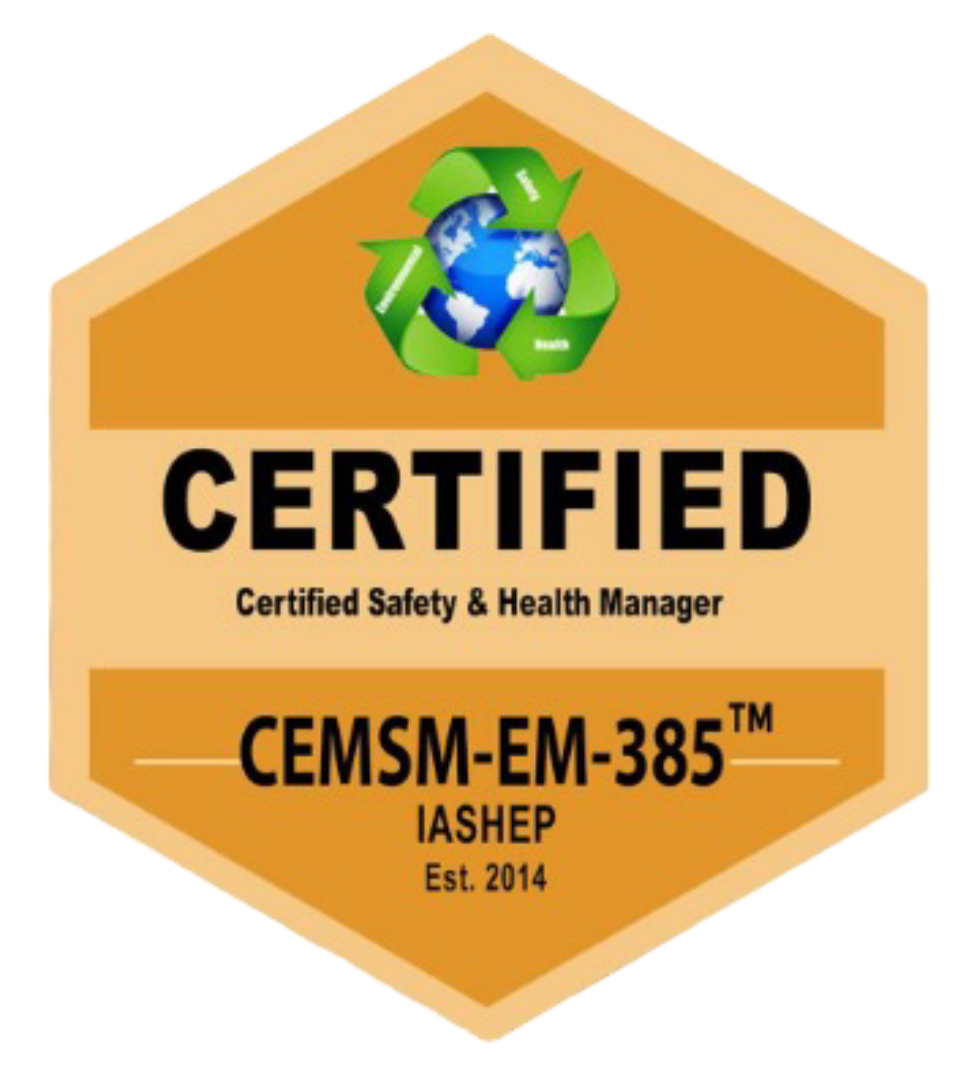 Certified Safety and Health Manager - Construction Badge