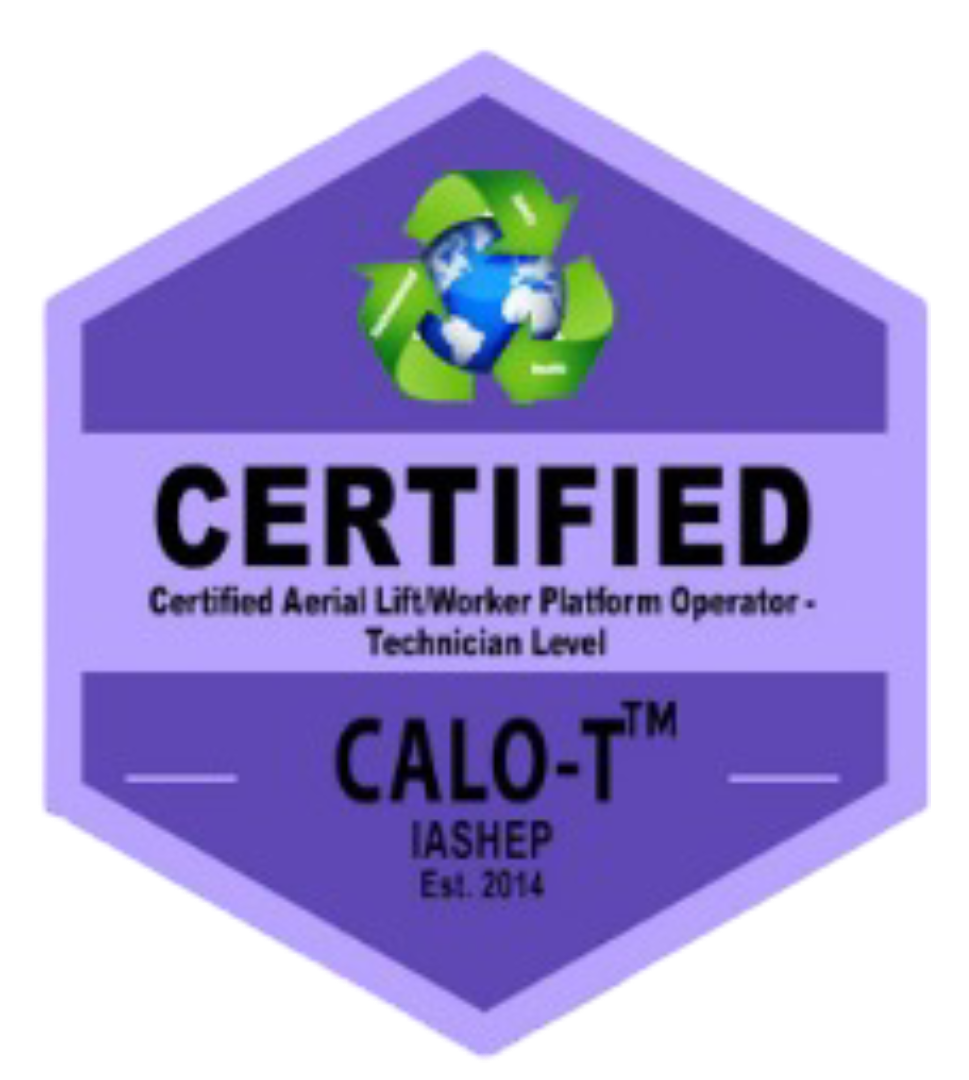 Certified Forklift & Aerial Lift Training Badge